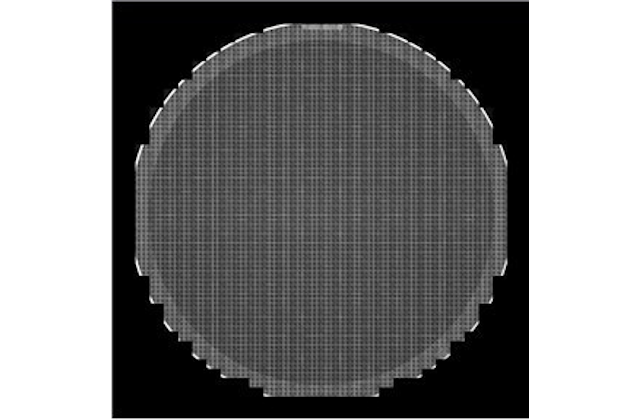 Скомпонованное отображение всей пластины после инспекции. Отображение всех фотографий на пластине